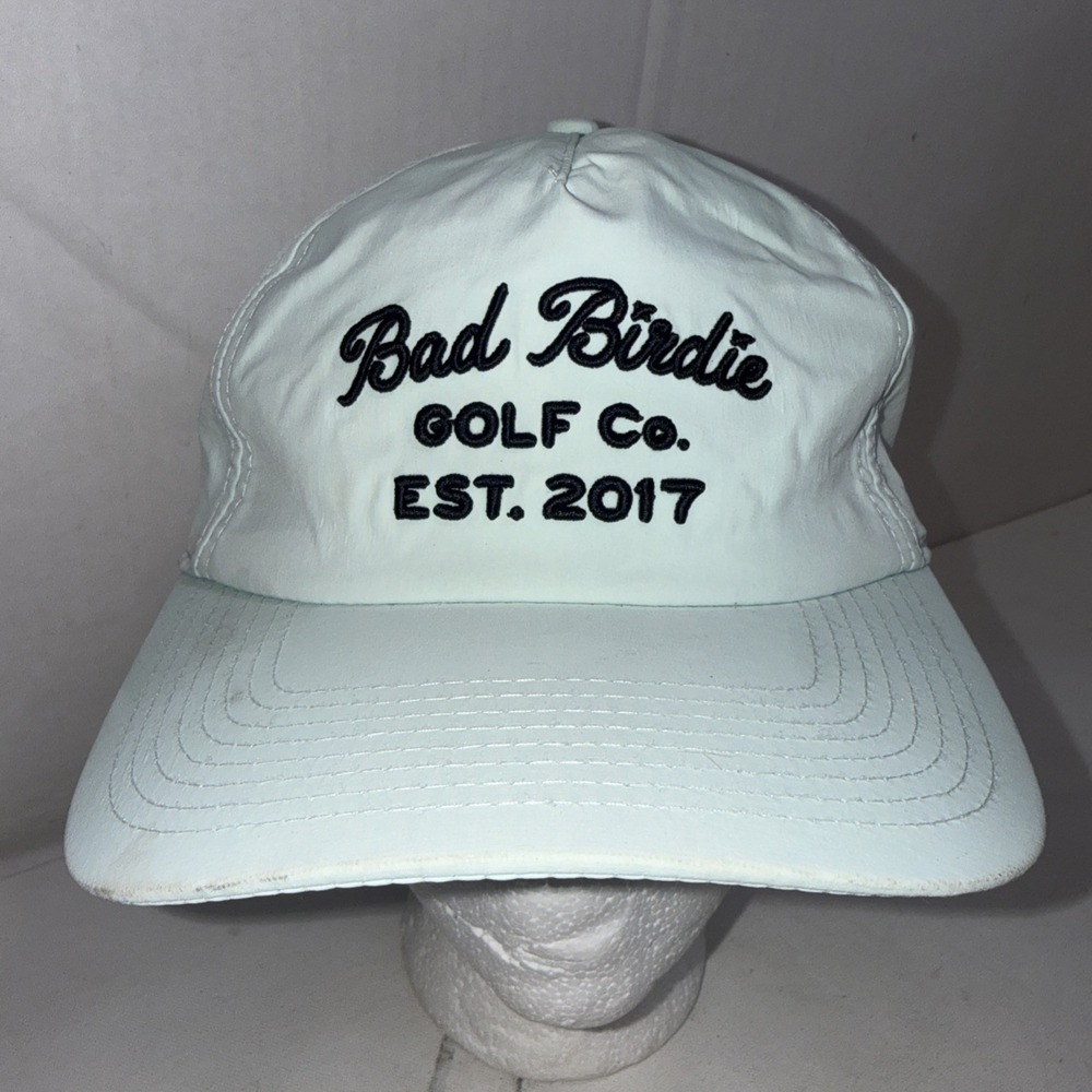 Bad Birdie Golf Co Mint Blue Athletic Country Club Preppy Southern SnapBack Hat